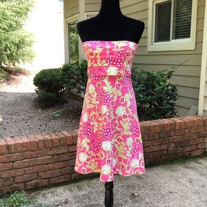Lilly Pulitzer Floral strapless Coverup
